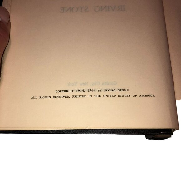 TWO FACES OF LOVE LUST FOR LIFE IMMORTAL WIFE IRVING STONE VAN GOGH 1944 HARDC - Picture 3 of 5